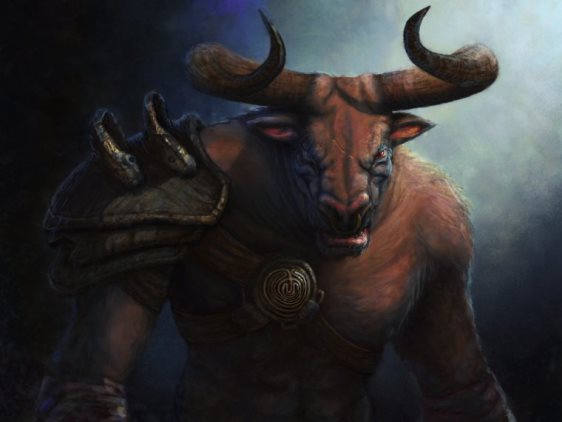 Minotaur the most famous monsters in Ancient Greek mythology