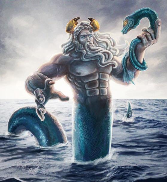 Pontus the Primordial God of the Sea