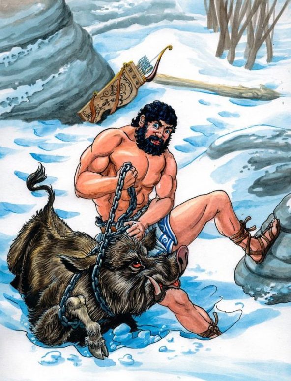 hercules vs boar