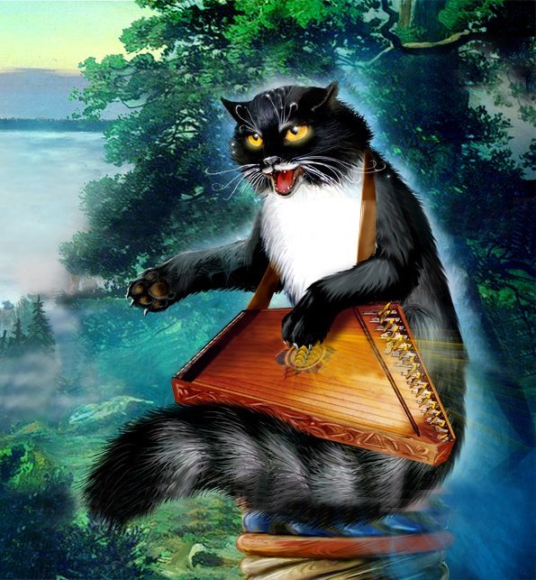 Bayun-Cat — Russian fairy tale character
