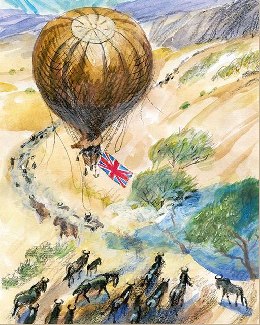 Five weeks in a balloon by Jules Verne